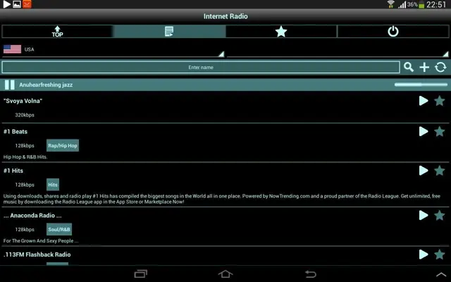 Internet Radio android App screenshot 0