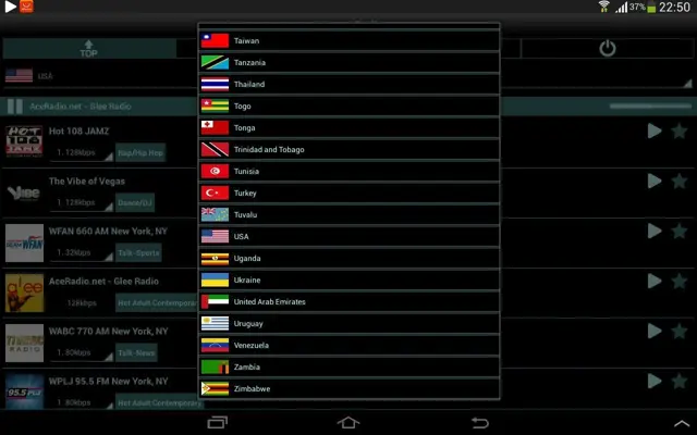 Internet Radio android App screenshot 2